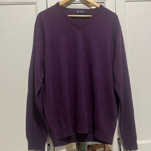 J. CREW 100% Merino Wool Vneck Sweater